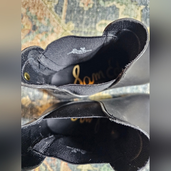 Sam Edelman Black Chelsea Rain Boot Women's Size 10M - Picture 3 of 9